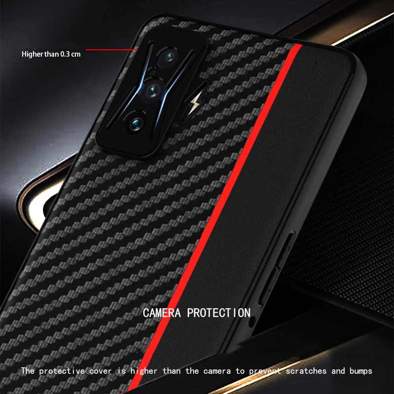 K50 Funda caso per Xiaomi Redmi K50 Gaming K50 Pro POCO F4 GT Ultra sottile fibra di carbonio giunzione Coque protezione custodia del telefono