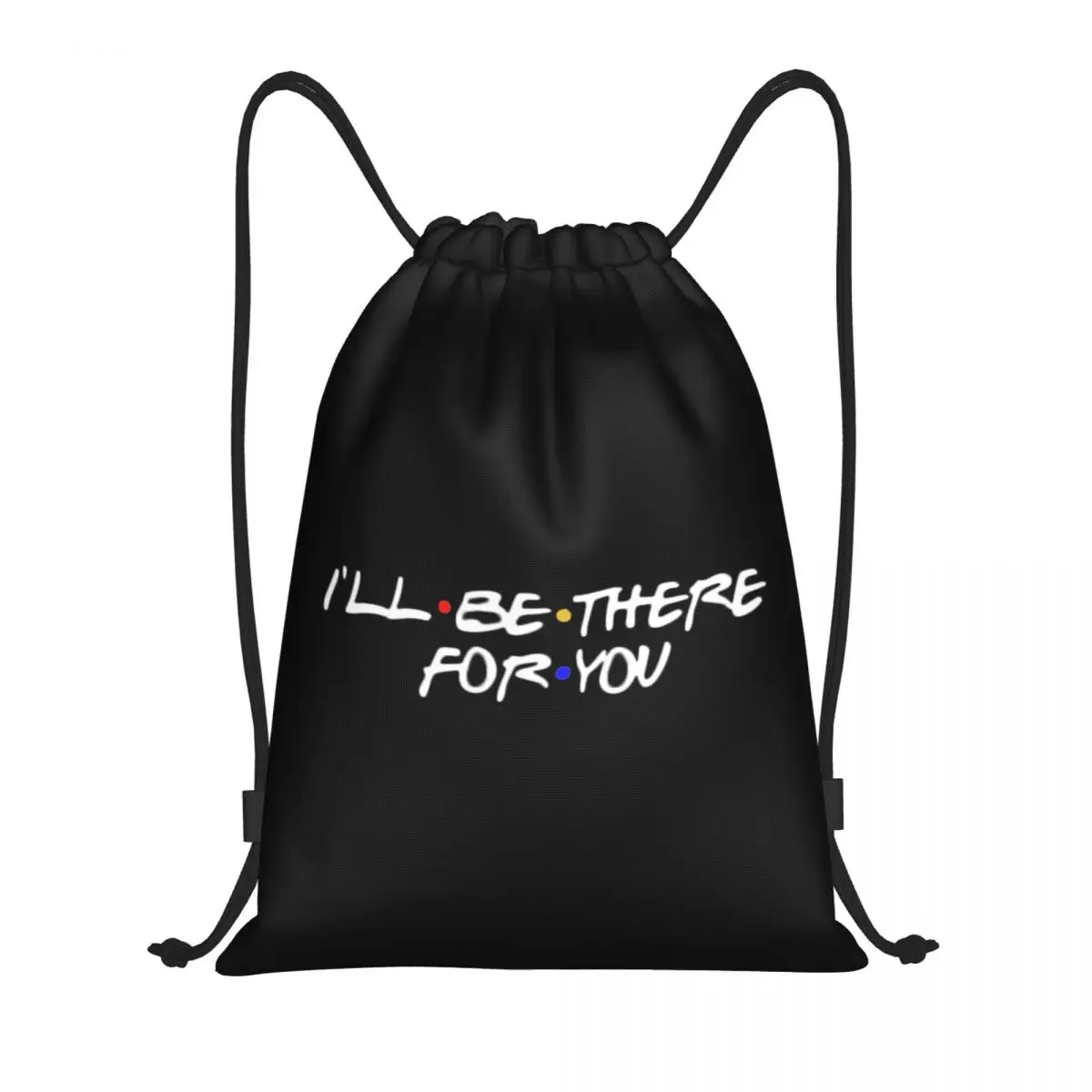 Custom Friends TV Show Drawstring Bag para Treinamento, Mochilas de Yoga, Sports Gym Sackpack, Homens e Mulheres