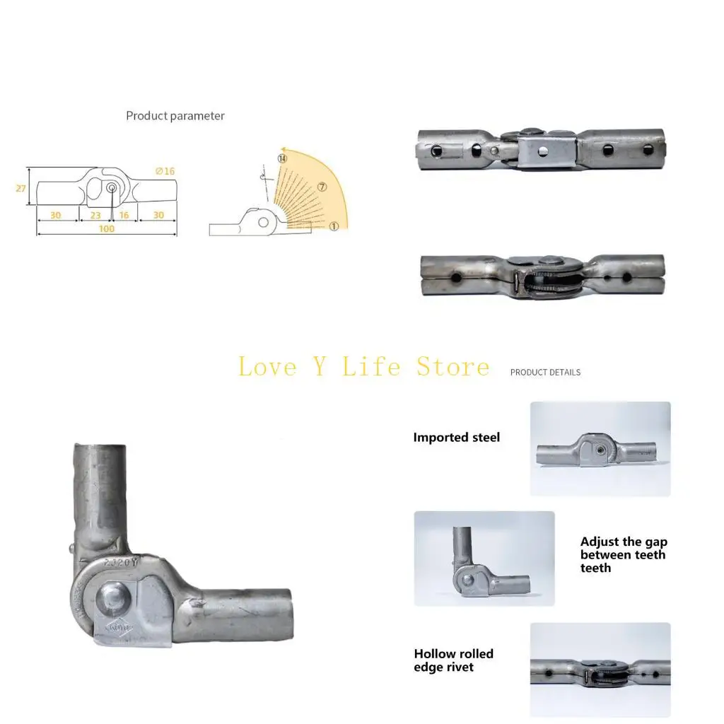 

L74C Регулируемые петли долговечности для кресел дивана-кровати и шезлонгов Совместимость со стальной трубой 19,1 мм