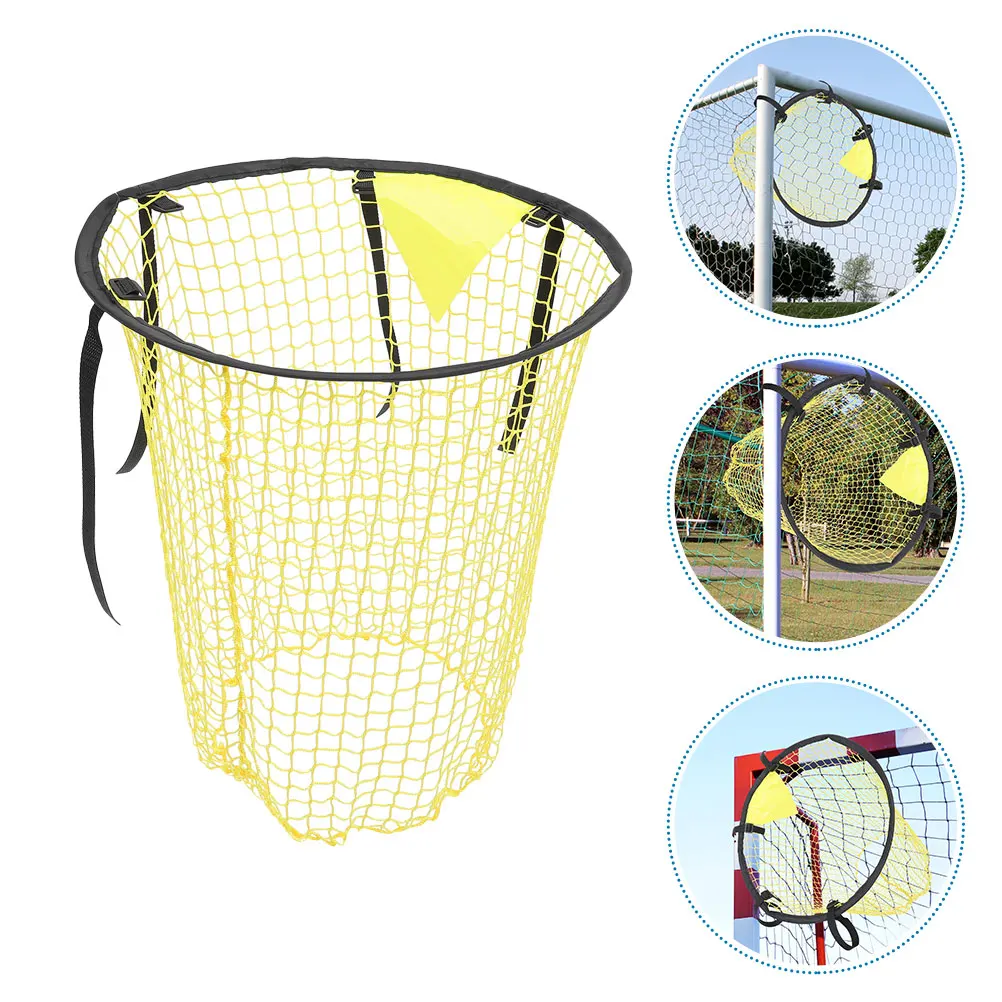 2 قطعة شبكة هدف كرة القدم قوي النايلون كرة القدم الهدف ركل شبكات المحمولة معدات رياضية صغيرة الشباب التدريب الداخلي في الهواء الطلق