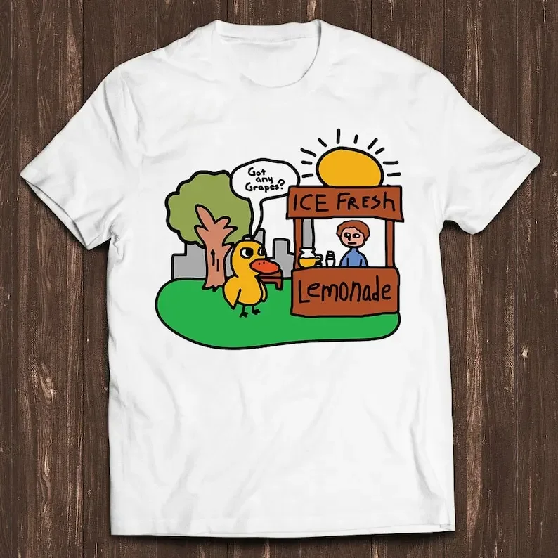 Got Any Grapes Lemonade Funny Memes Jokes Duck Song Humor Kids Funny Gamer Meme Music Gift Tee T Shirt C1597