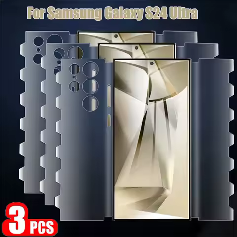 3PCS Butterfly Hydrogel Film For Samsung Galaxy S24 S23 S22 S21 S20 FE S10 S9 Note 20 10 Plus Ultra Screen Protector Not Glass