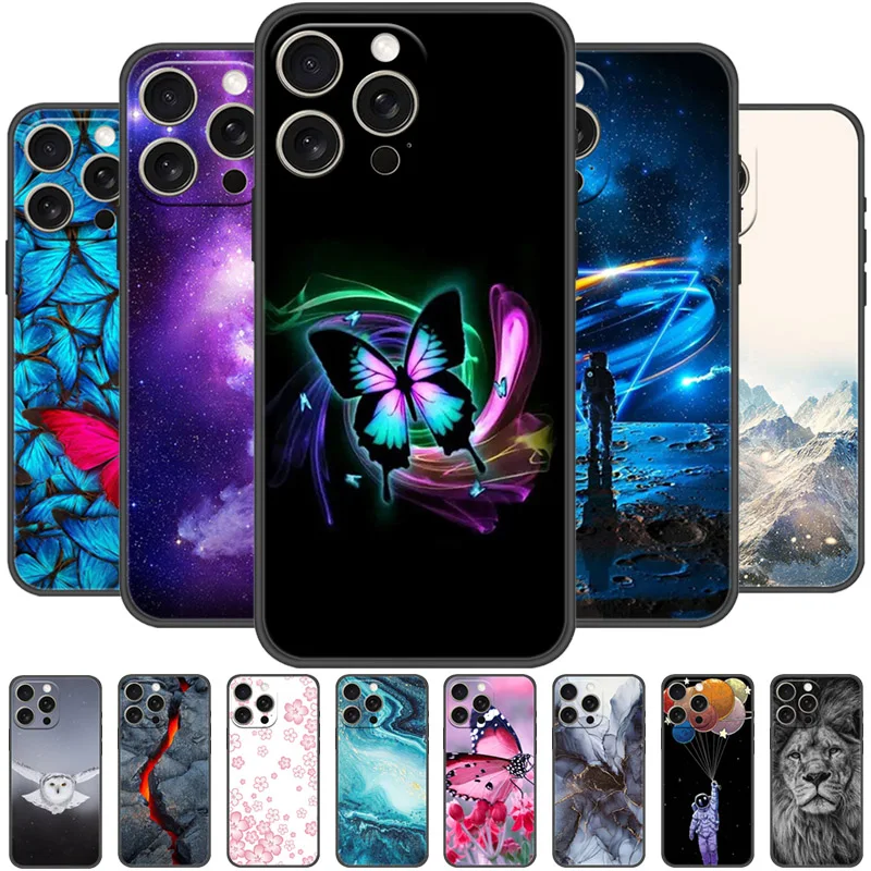 

Case For Apple iphone 15 Pro Cover Full Protective Silicone Funda Painted Coque For iphone 15 Pro Soft Silicon Shockproof TPU