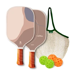 Orbia Sports-juegos de paletas Pickleball, incluye 2 paletas de fibra de carbono, 4 bolas de pepinillo, 1 bolsa de transporte, raquetas, núcleo de panal