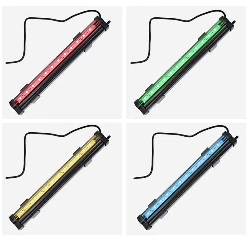 

LED Aquarium Fish Tank Light with Bubble Hole,Color Changing,16 Colors and 4 Modes,Submersible Aquarium Lamp with Remote Control