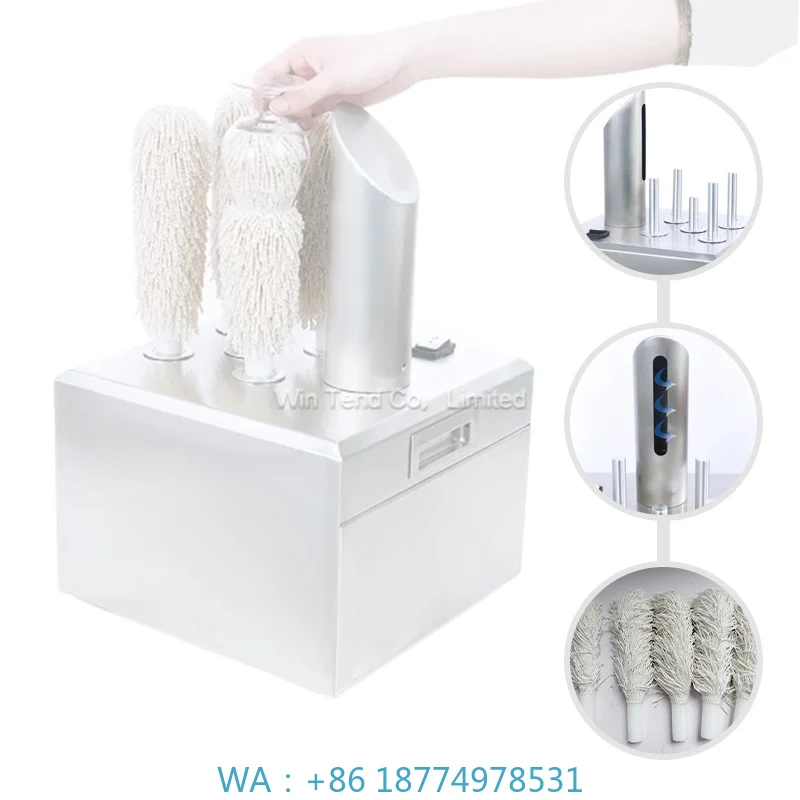 Stainless Steel Commercial Kitchen Glass Polishing Station Designed for Efficient Wine Cup Wiping