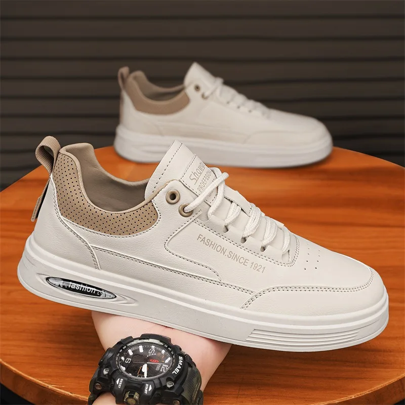High Quality Classic Men's Leather Casual Sneakers Comfortable Man Shoes Outdoor Walking Shoe Male Shoes Zapatos De Hombre image 3