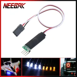 3CH RC Light Control Panel Switch System Turn On/Off Remote Strobe Breathe for 1/10 1/8 Model Vehicle Car Crawler Traxxas Part