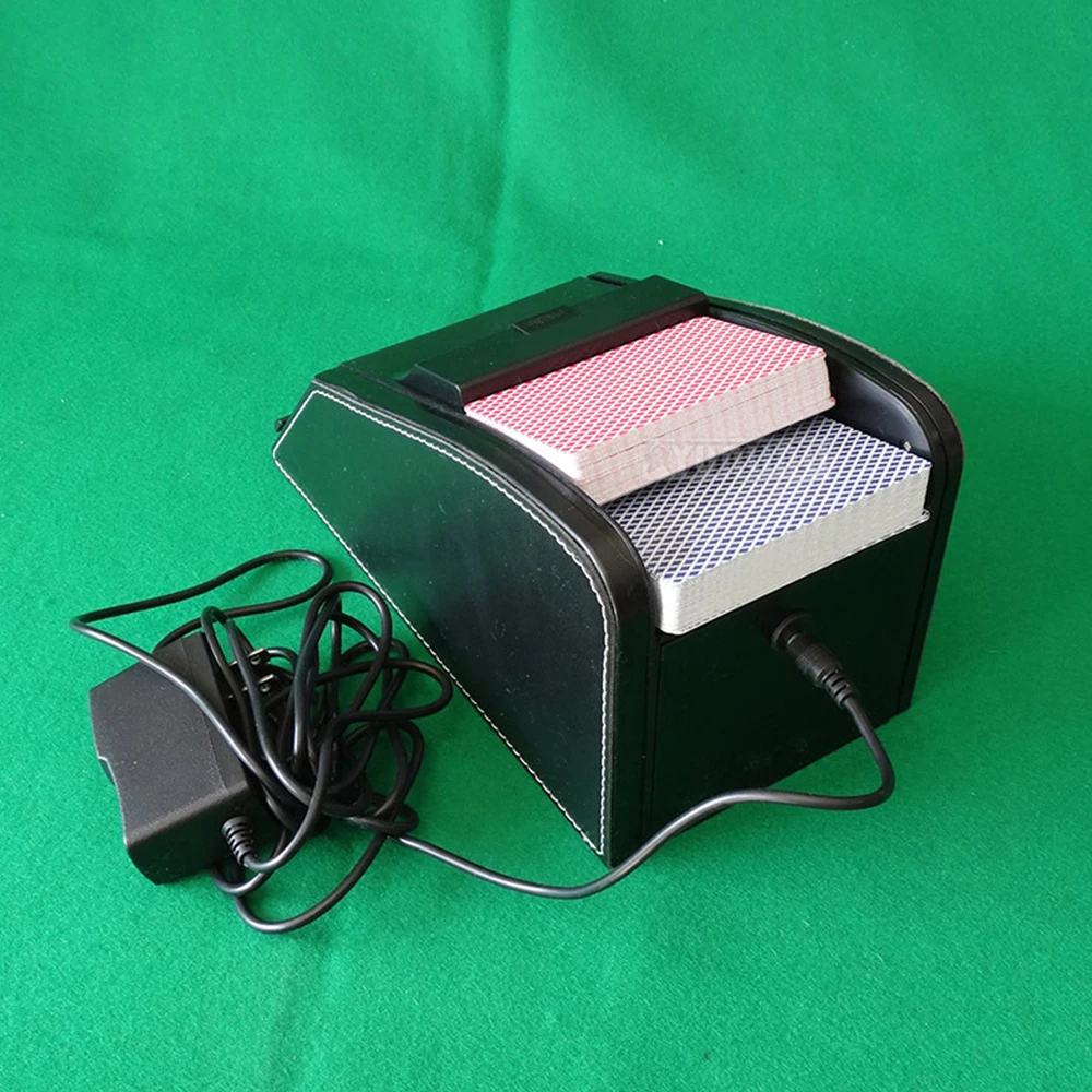 Automatic Casino Poker Card Shuffler: NEW 2-in-1 Card Shuffler And Dealer Box 