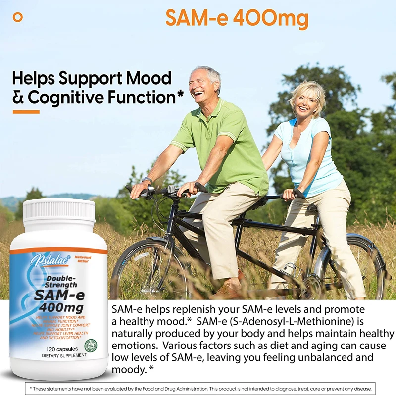 Sam-E 400 Mg Memory Capsules, Nootropic Supplement for Brain Support, Joint Health Promotion and Liver Support