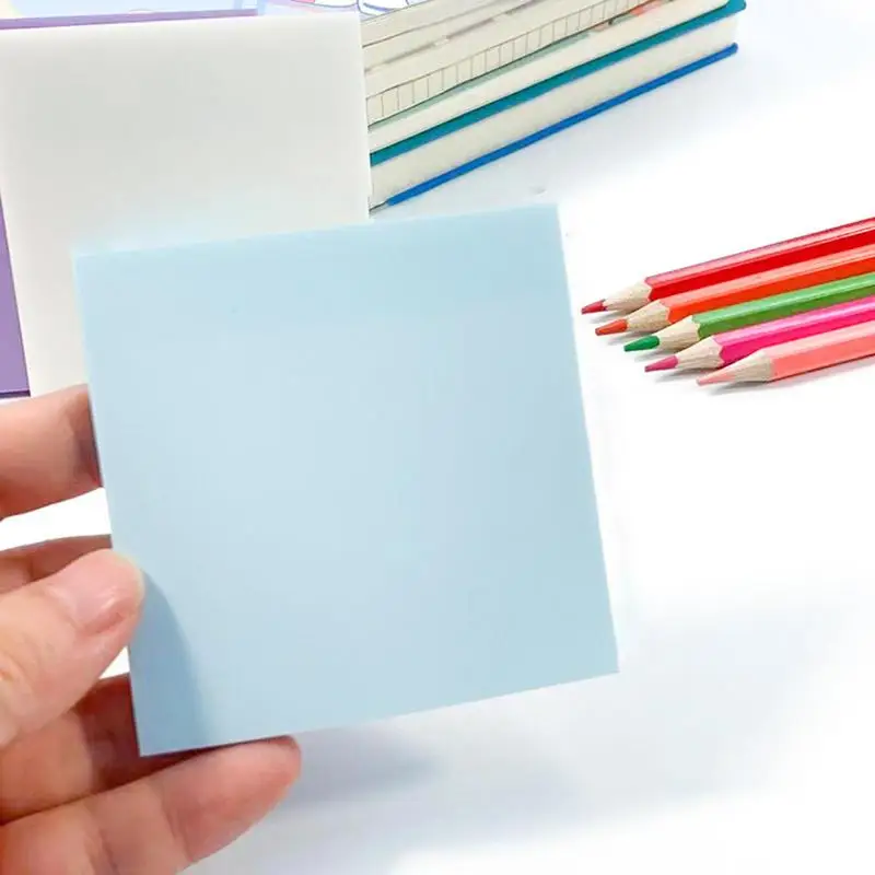Transparent Notes Paper 400 Sheets Transparent Sticky Note Pads Reusable Translucent Memo Pad 3 X 3 Inch -50 Sheets Per Pad 6