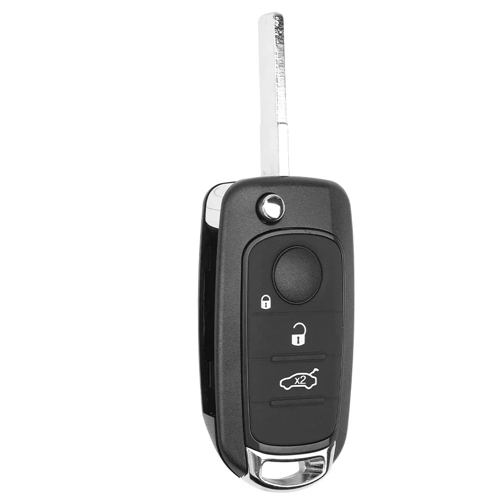 กุญแจรีโมทรถยนต์แบบพับได้ Okey 433MHZ ชิป 4A MQB 48 Megamos AES สำหรับ Fiat 500X Egea Tipo ปี 2016 2017 2018 Dodge ใบมีด SIP22