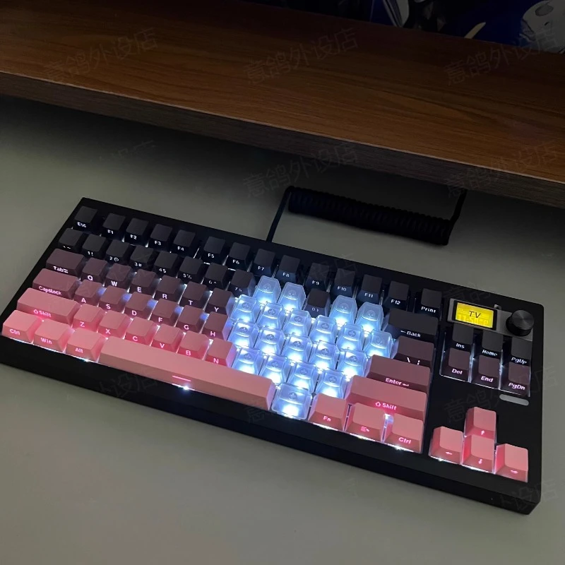 Love – clavier mécanique PBT gravé sur le côté, changement progressif, OEM, adapté à la position lumineuse
