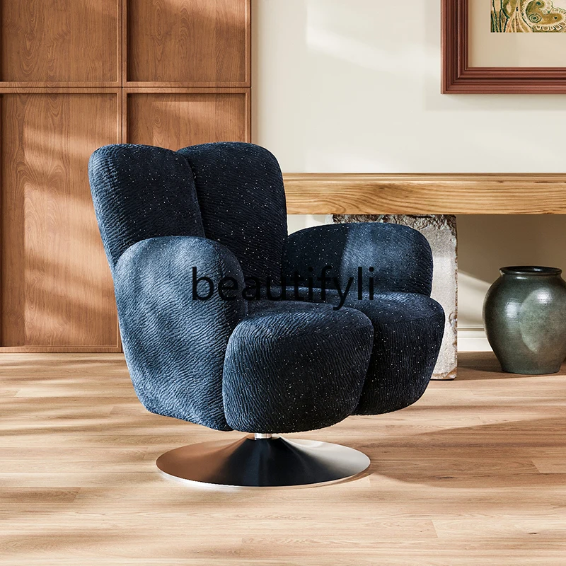 

Italian Minimalist Rotatable Single Living Room Balcony Bedroom Leisure Sofa Chair