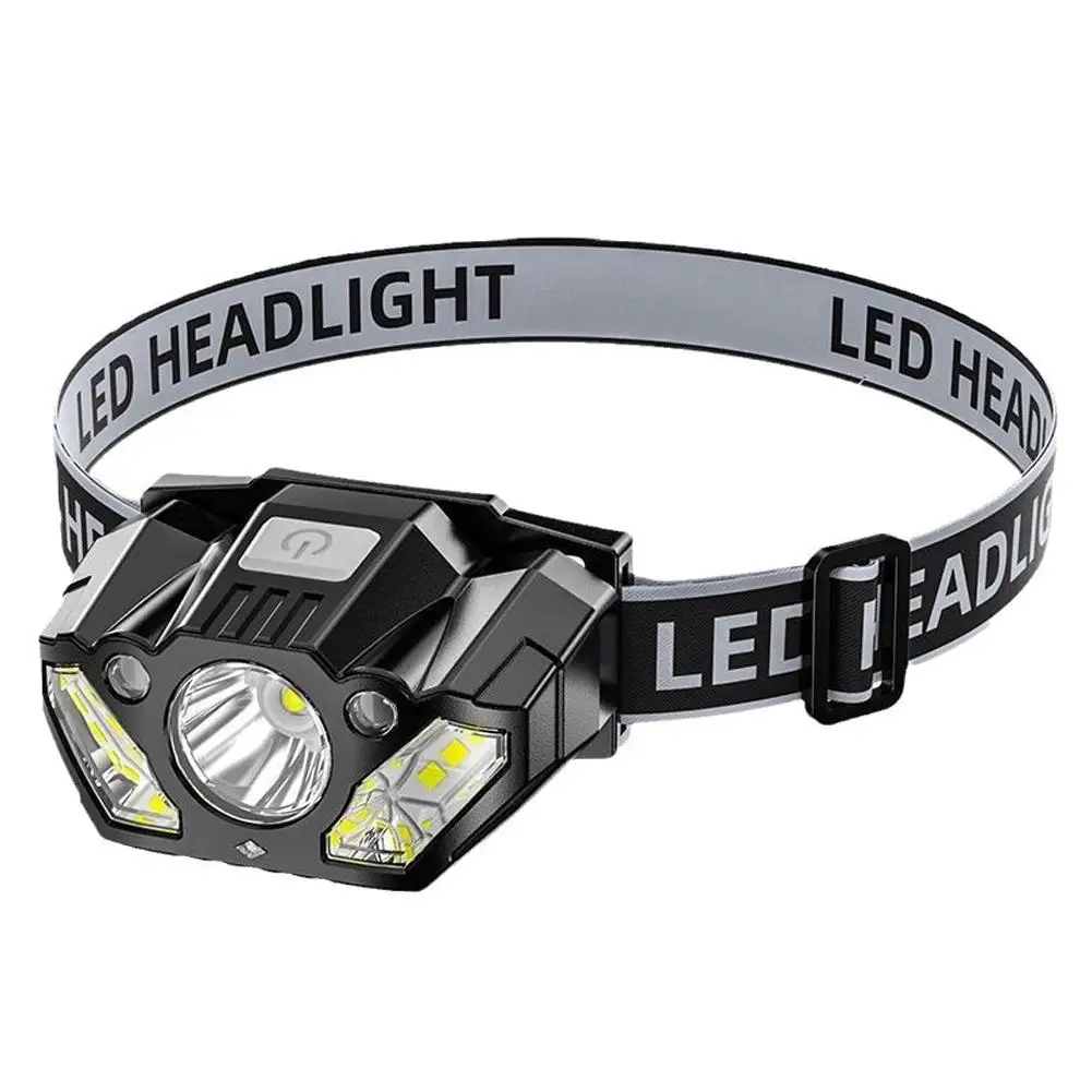 LED Waving Sensor Headlights Super Bright And Bright Range Charging Light Work Head Extra Light Mounted Long I2D2