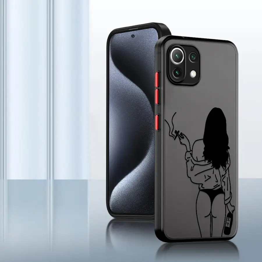 حافظة ناعمة لهاتف Xiaomi Mi 12T 11T Pro 11 Lite 11T 12X Line Art Beautifu