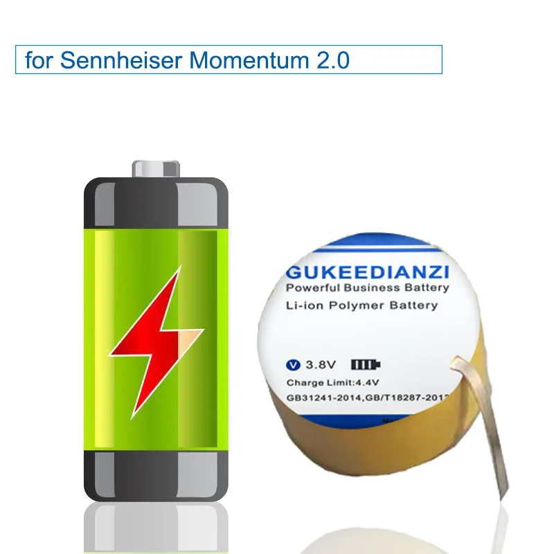 GUKEEDIANZI Replacement Battery CP1254 CP1454 200mAh for Sennheiser Momentum True Wireless 2 Headset