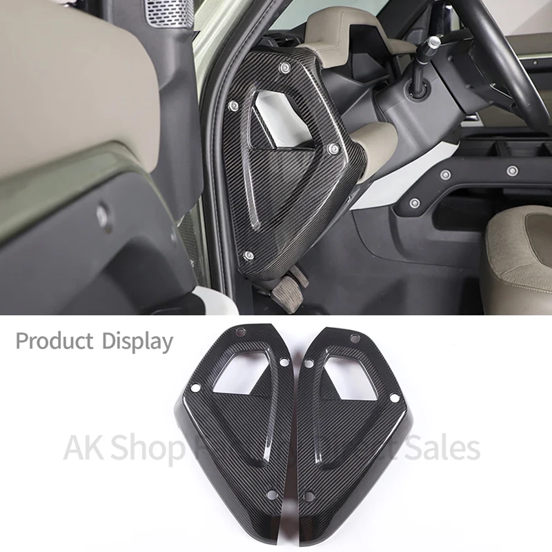 

For Land Rover Defender 90 110 2020-2023 Real Carbon Fiber Car Center Console Side Decorative Panel Cover Sticker Car Accessorie