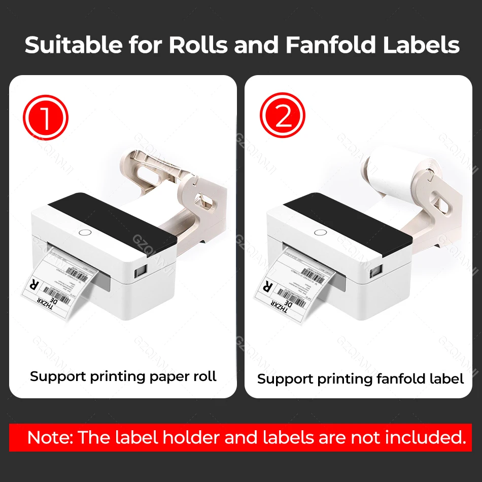 4x6 Shipping Label Printer USB Bluetooth WIFI Barcode Airway Bill Desktop Thermal Printer Compatible with Mac Windows Warehouse