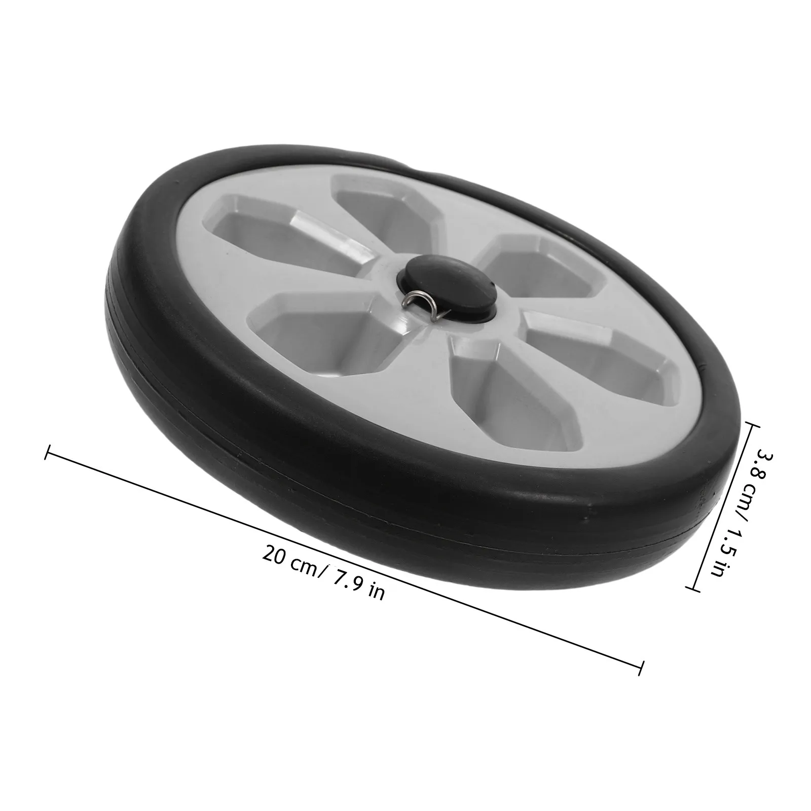 2Pcs Shopping Cart Replacement Wheels Smooth Quiet Rolling Wheels for Grocery Basket Trolley Stroller Foldable Cart Floor