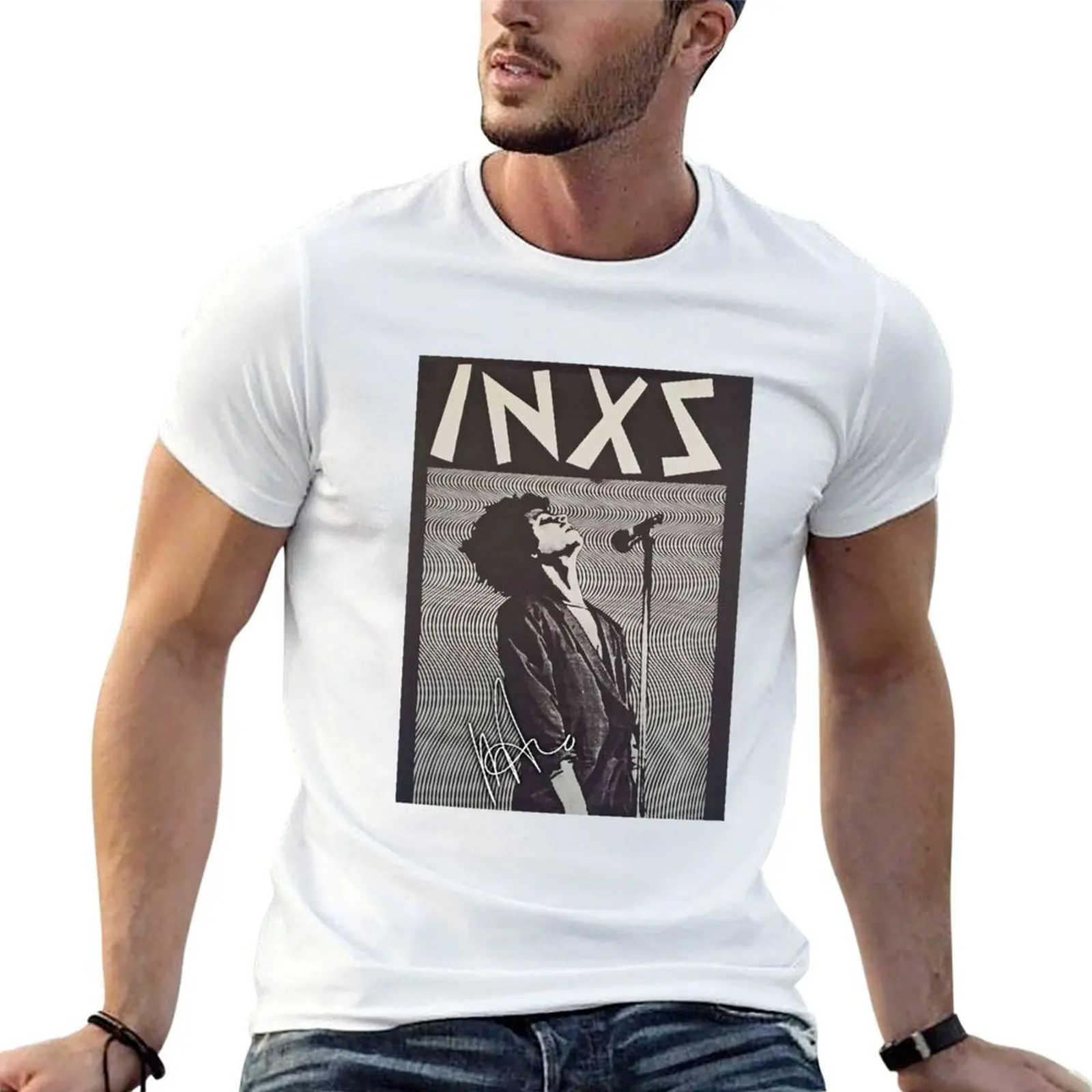 íNXS Mícháél Hútchéncé Singer Classic T-Shirt Funny t-shirts anime mens graphic t-shirts