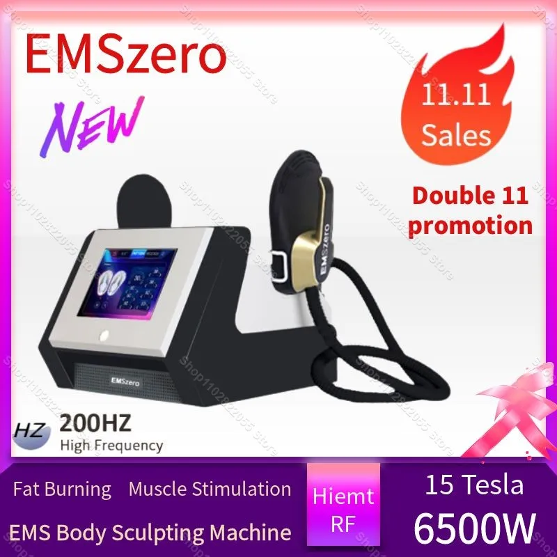 

Upgrade EMS Body Sculpt 6500W Emsone NEO RF Machine Slimming Shaping Non-invasive 200Hz ABS Muscle Stimulator Nova Machine Pro