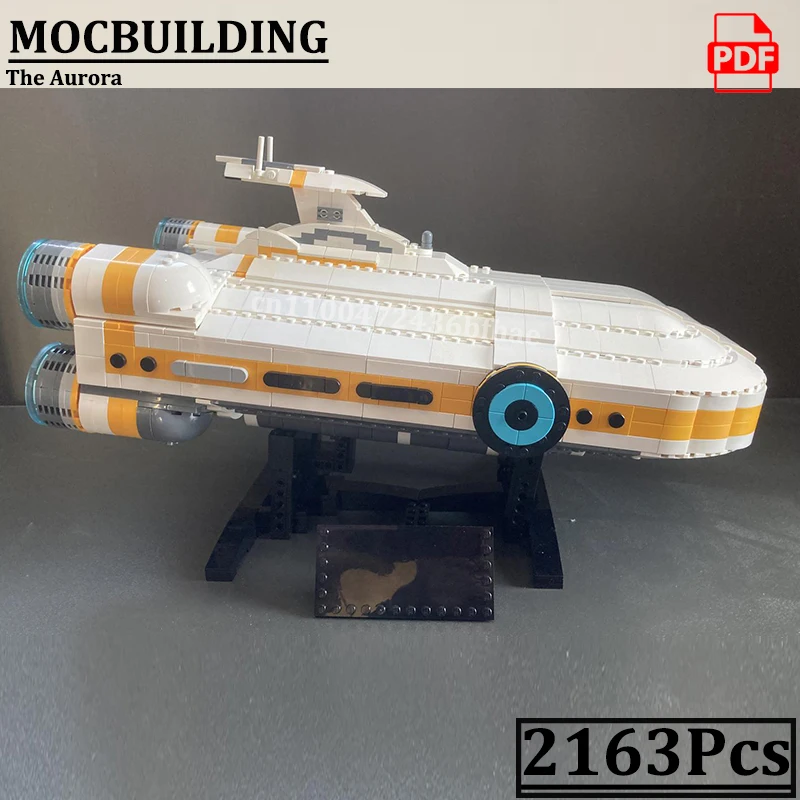 

The Aurora Ship MOC Model MOCBUILDING Underwater Ship Technology Subnauticaed Construction Bricks Toys Gift