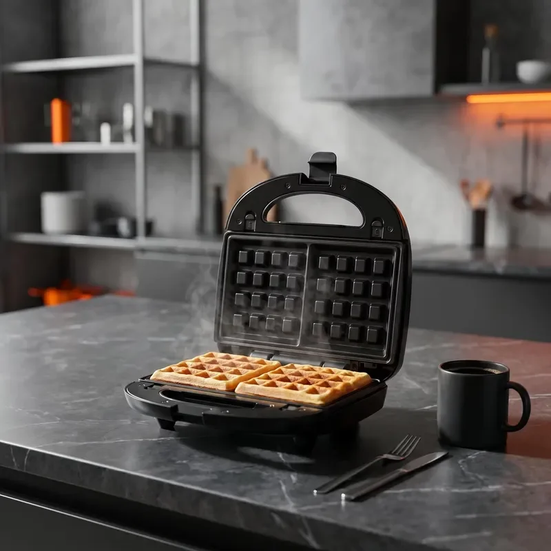 Electric Panini Maker Indoor Kitchen Automatic Sandwich Grill Waffle Iron Home Appliance Non Stick Heating Plate Breakfast