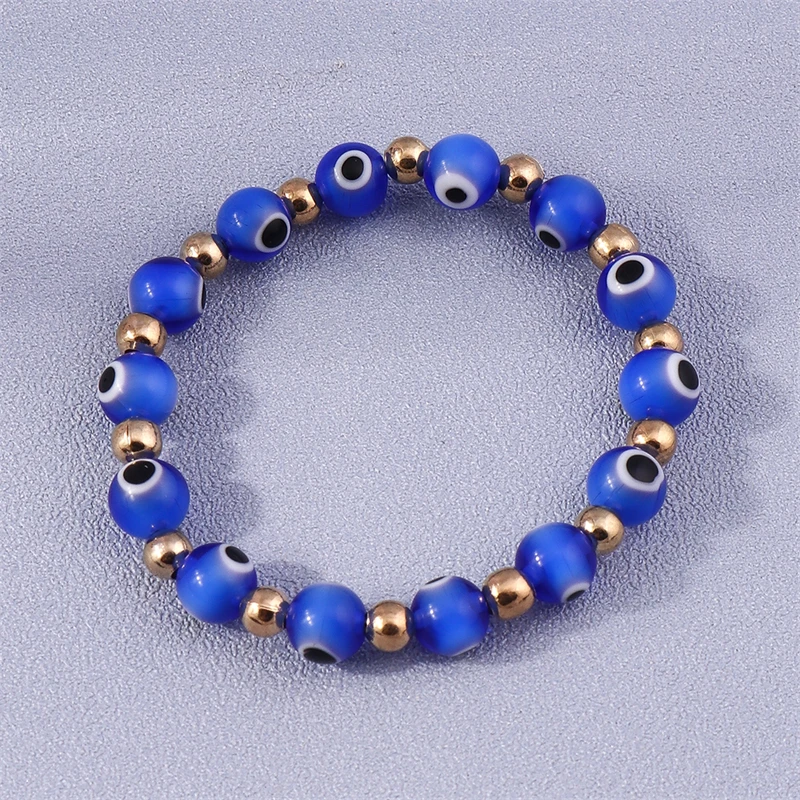 Böhmische handgemachte Evil Eye Perlen Handgelenk Armbänder & Armreifen für Frauen Mädchen Party Urlaub Schmuck Geschenke – Detail 10