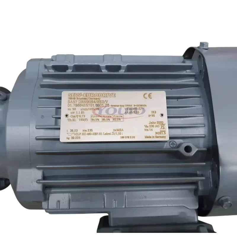 for SEW Eurodrive SA57 DRN90S4/BE2/V Helical Worm Right Angle Gearmotor 4 Pole AC Motor 100 Percent New Original Warehouse