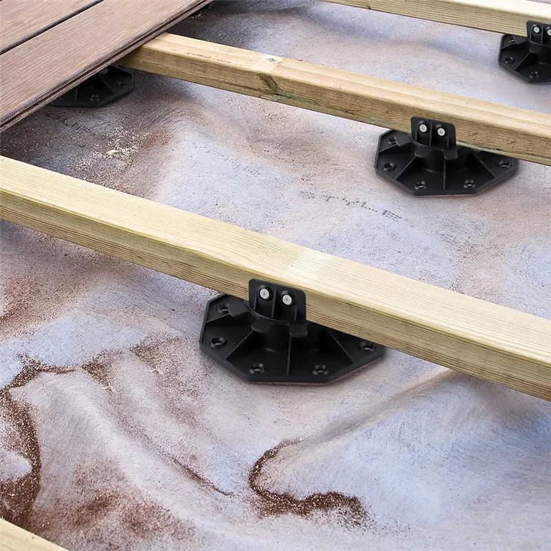 

CGDS-6 Pcs Joist Support Pedestals, Adjustable Decking & Flooring Support Pedestal For Deck, Timber Base