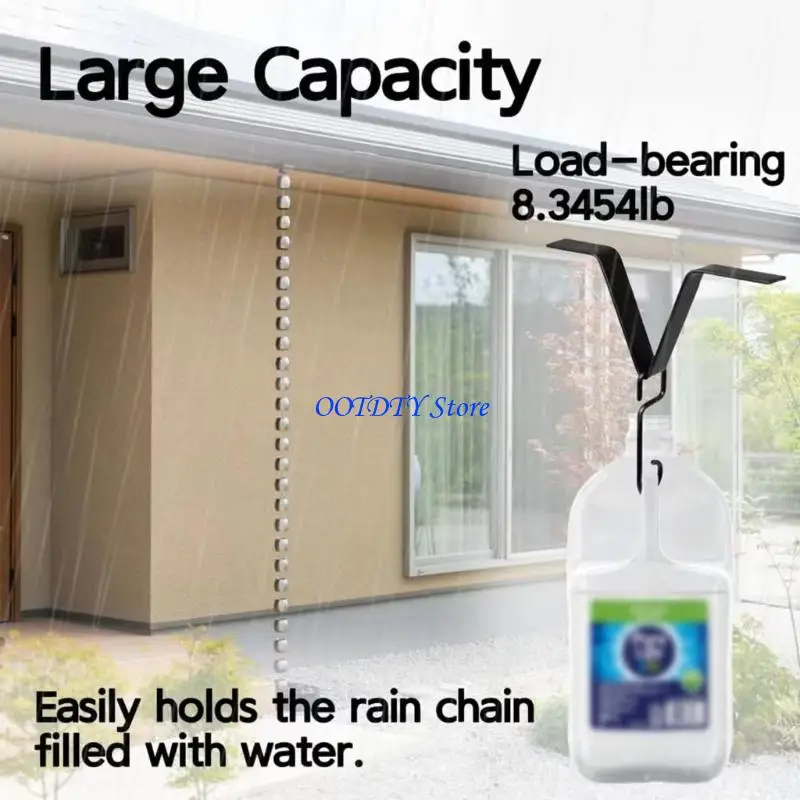 367A Rain Chain Adapter Outdoor Gutter Hook for Garden Rain Water Drainage Solution