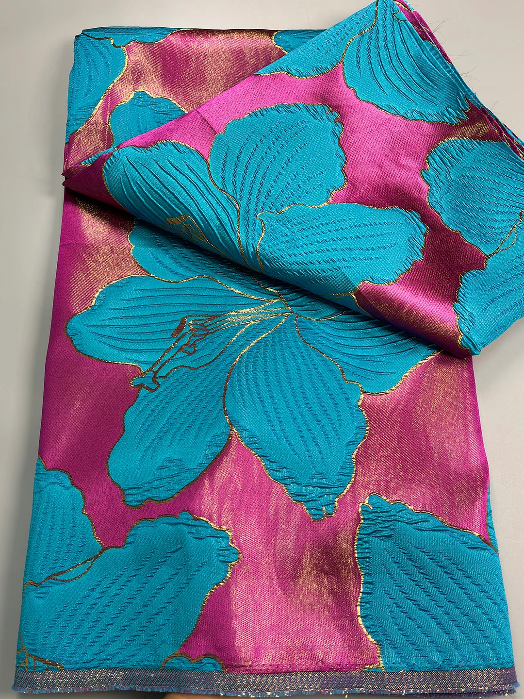 

Wholesale African Brocade Lace Fabrics French Damask Lace 5 Yards 2026 Latest Nigerian Jacquard For Sewing Women Party Dress