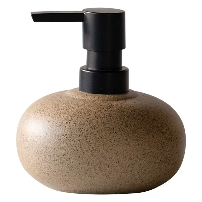 ABYP Vintage Stone-Textured Dispenser, For Hand Soap, Shampoo Conditioner, Press Bottle Suitable For Bathroom& Kitchen