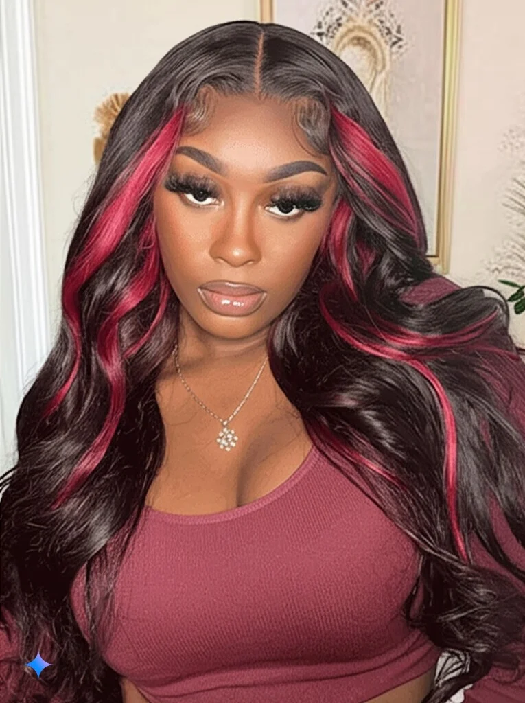 

Burgundy Highlight 1b/99j Body Wave 13x4 HD Lace Front Human Hair Wig Brazilian 30 32 Inch Colored 13x6 Lace Frontal Wigs 250%