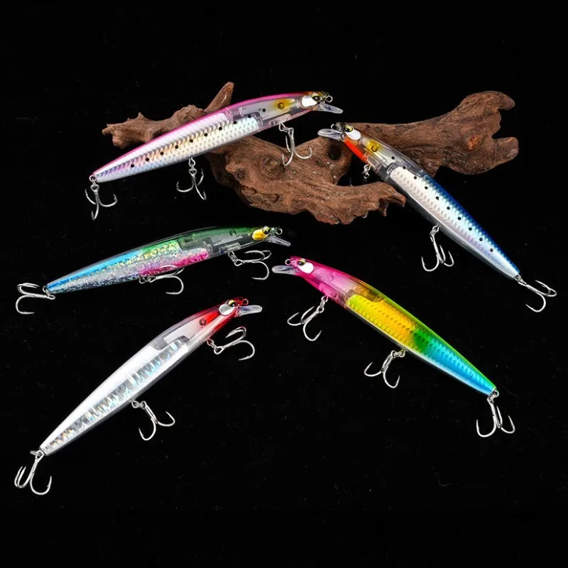 NEUER 145/160mm Flash Blade Floating Minnow Angelköder 27/32g Weitwurf-Wobbler Silent Assassin 160F Köder für Wolfsbarsch und Bonito – Detail 8