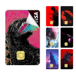 Monster G-GodzillaES Stickers Cartoon Credit Card Visa Debit Bank Charge Card Bus Metro Waterproof Sticker Decal Decoration