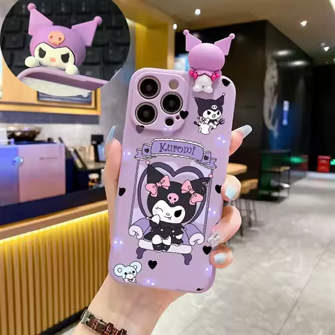 Cute 3D Kuromi Cartoon Case For Samsung Galaxy S24 FE A06 A16 A50 A30S A50S A54 A34 A32 A31 A11 A13 A14 A24 A22 A21S Phone Cover