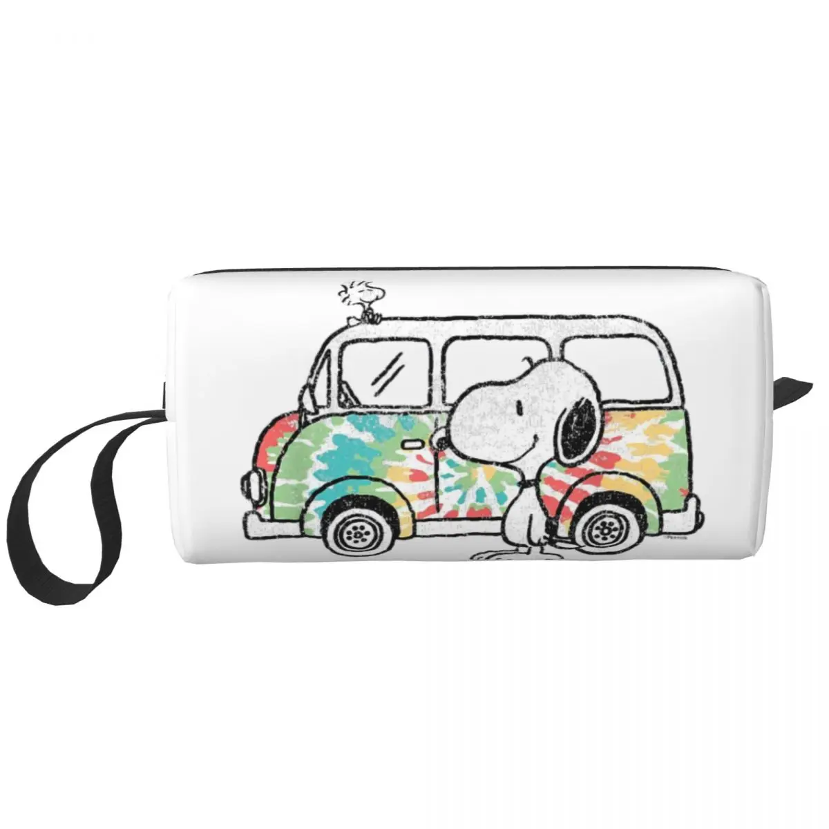 Snoopy Tie Dye Van borse per il trucco Cartoon borsa per cosmetici di grande capacità borsa per esterni di tendenza per la conservazione della borsa