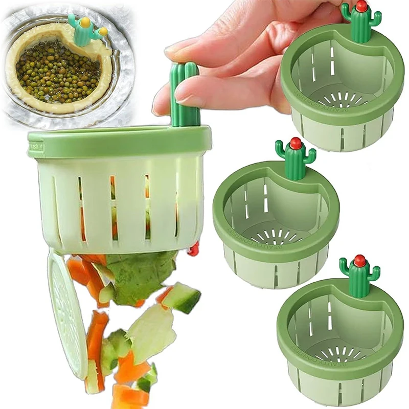 Cactus Kitchen Sink Drain Strainer lavelli da cucina filtro per raccoglitore di rifiuti cestello drenante per lavello di Cactus multifunzionale per uso domestico