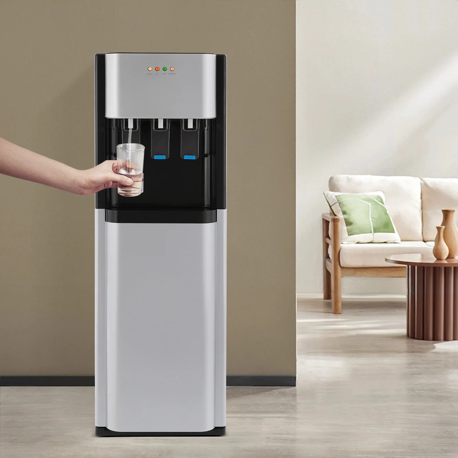

Hot/Warm/Cold Water Supplier Outlets Loading Water Cooler Water Dispenser with Floor Filling for Home/Kitchen/Office