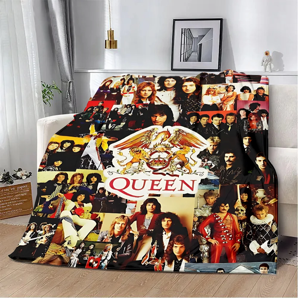 Band Music freddy Mercury Element Queen Printed coperta coperte da Picnic caldo morbido e confortevole regalo di compleanno da viaggio a casa