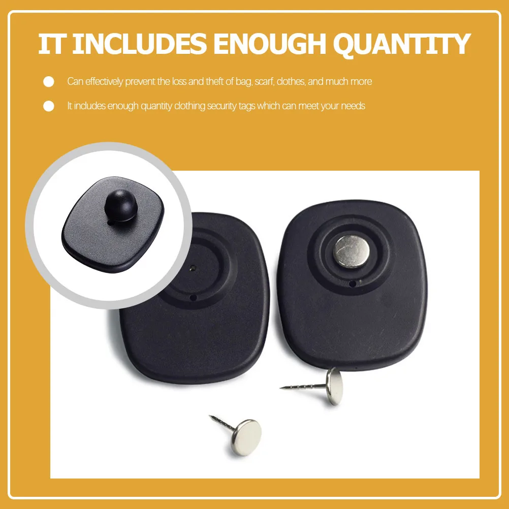 

50Pcs Security Hard Tag Anti-Theft Clothes Protection Premium Mall Retail Anti Theft Tags for Clothing Shoes Hats