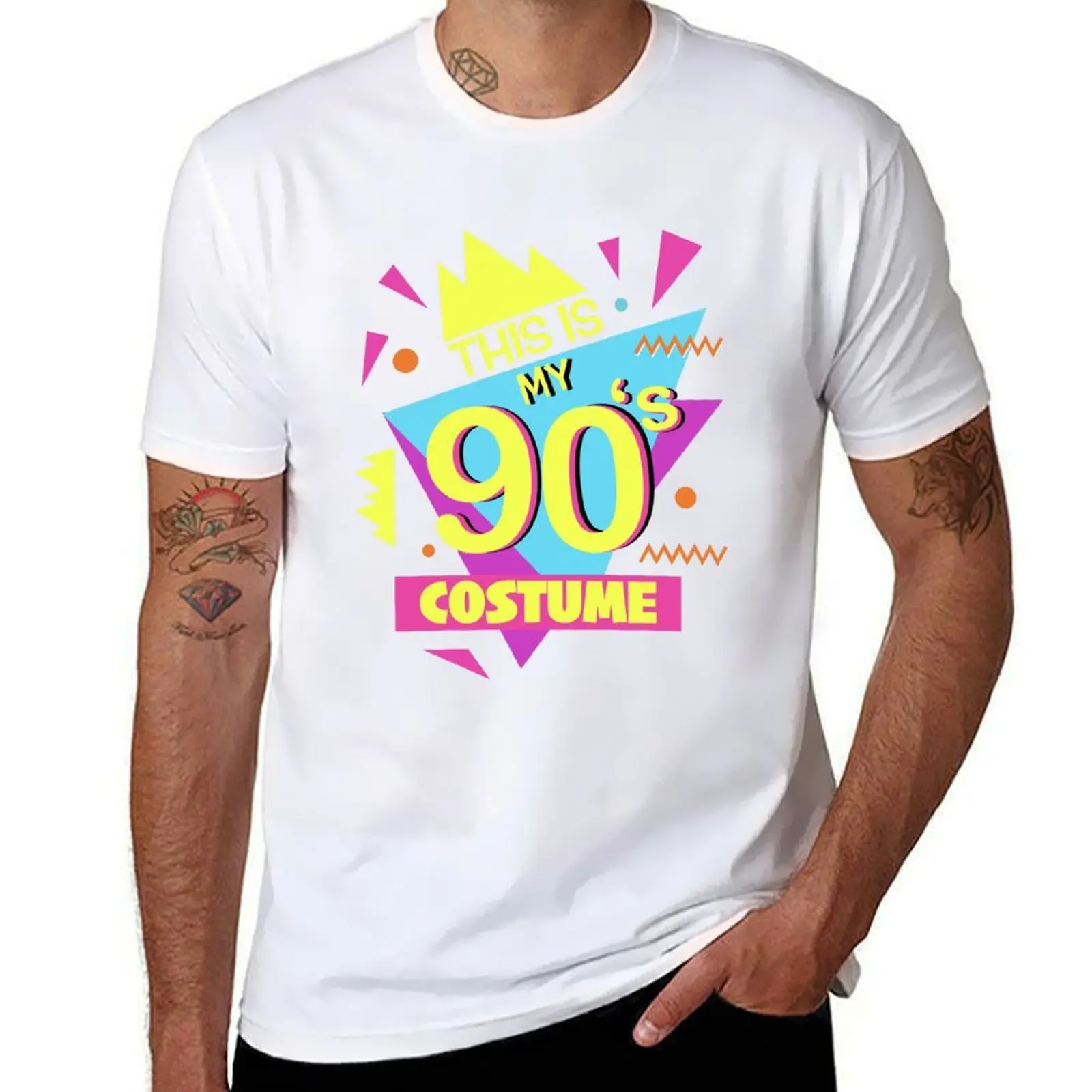 

This Is My 90s Costume - Vibe Retro Party Outfit Wear T-Shirt mens graphic t shirts t shirts cotton 100% T-Shirt