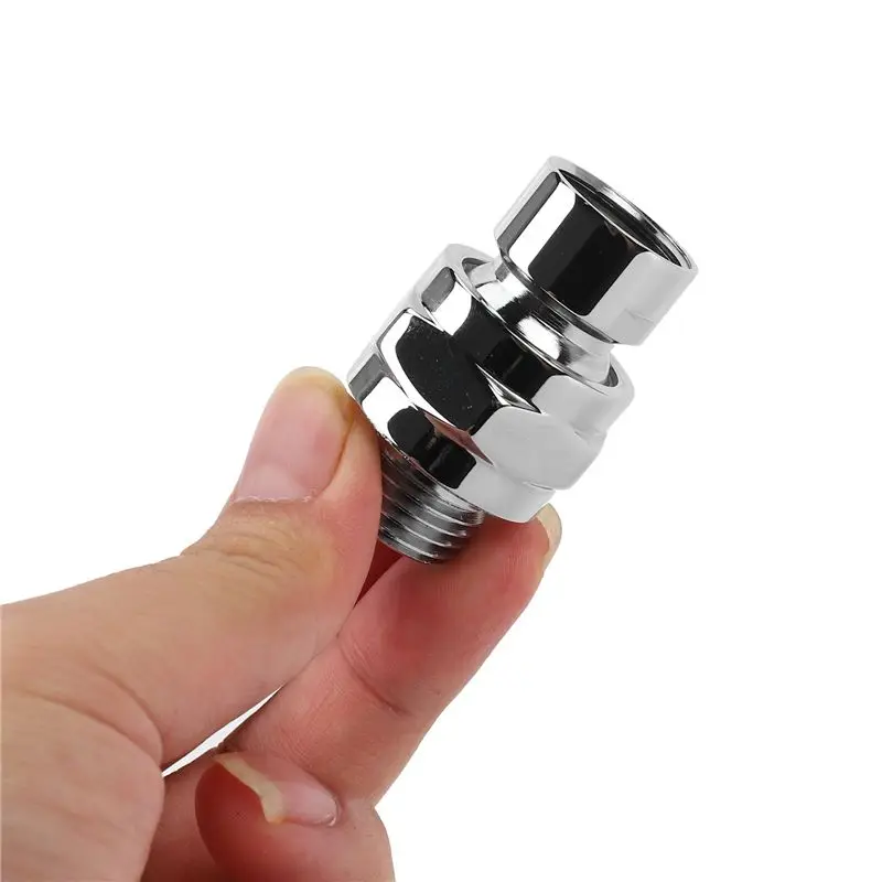 ABUI-3X Brass Chrome Ball Joint Shower Head Angle Adjustable Swivel Adapter
