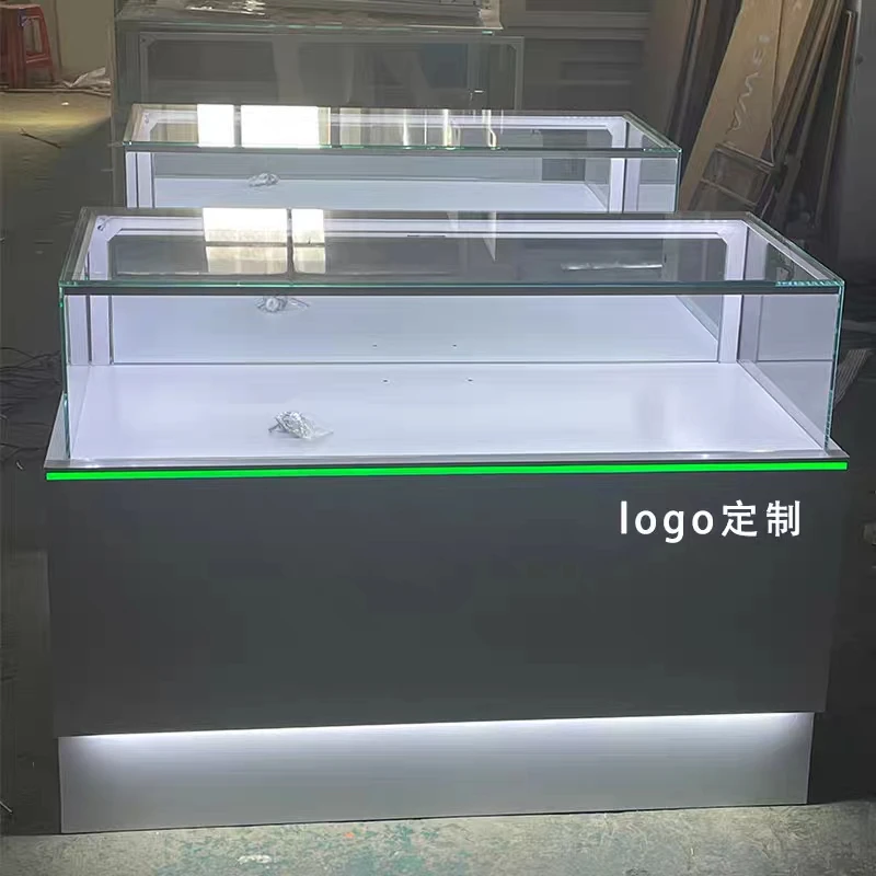 

custom.Cheap Price Cell Phone Store Fixtures Displays Cell Phone Showcase with Storage Cabinet Mobile Phone Counter