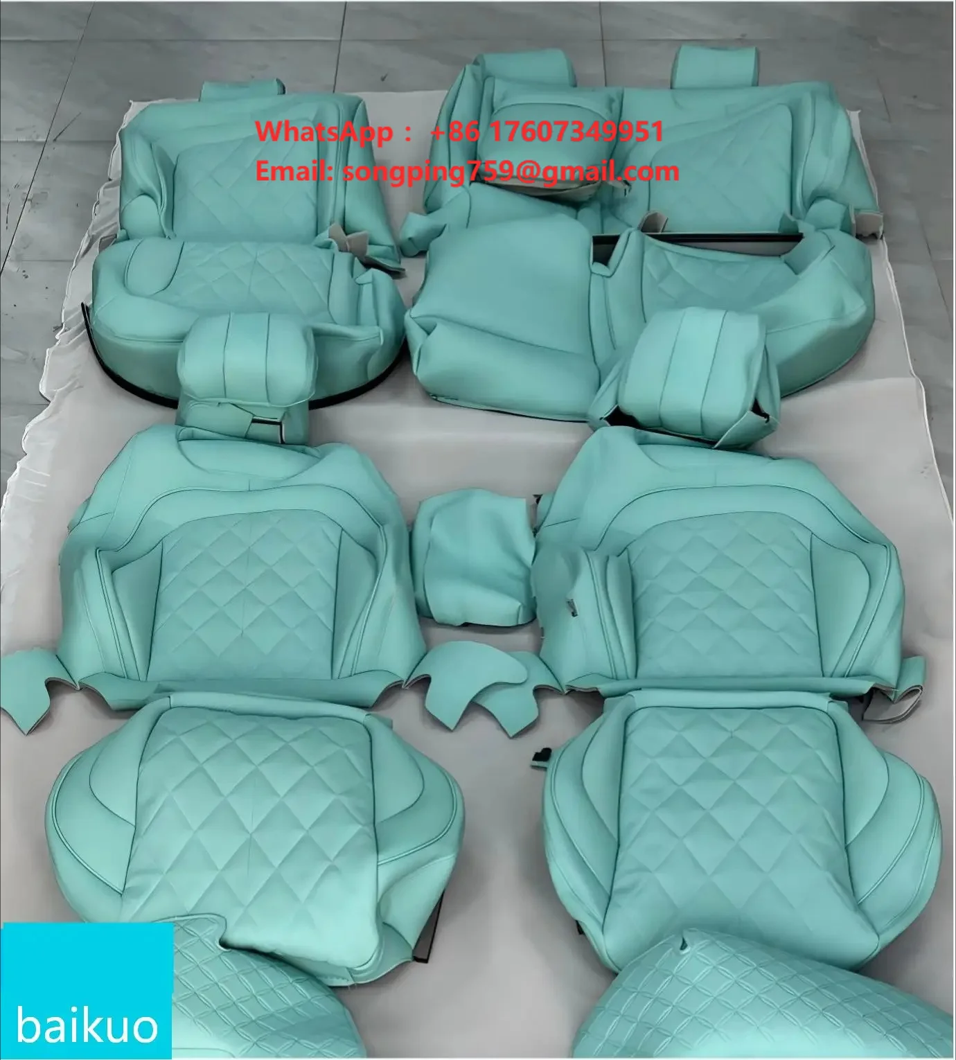 For S Class S63 Luxury Full Set Leather Seat Cover Whole Car Interior Leather Wrapping for Mercedes Benz S Class W221 W222 W223