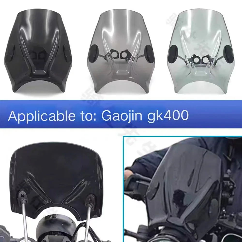 For Brixton Crossfire 400 Gaojin GK 400 Windshield breast guard, windshield deflector, wind deflector, windshield windshield rai