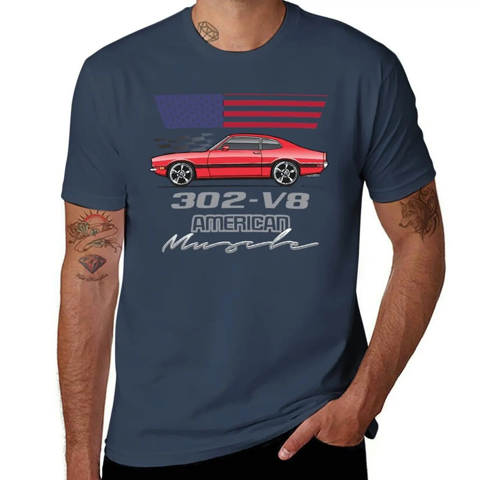 

Red Grabber T-Shirt Vintage Print Crew Neck Tee