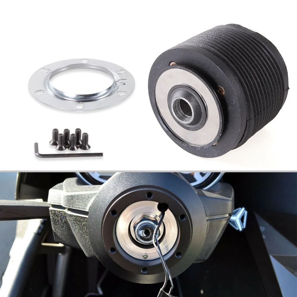 

Steering Wheel Adapter for Ford For Mustang 79-04 with 6 Bolt Mount Compatible with Various Aftermarket Steering Wheels
